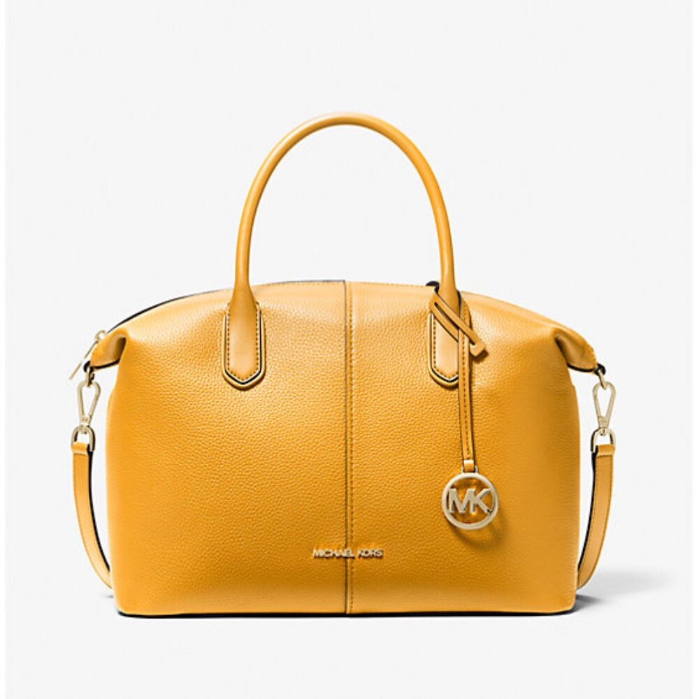Michael Kors Hyde Pebbled Leather Satchel (NWT)